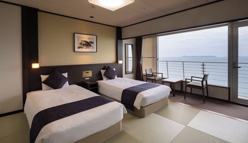 Habitación tradicional con 2 camas individuales, no fumadores (Japanese-style)