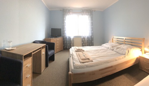 Habitación clásica doble, frigorífico, vistas al patio