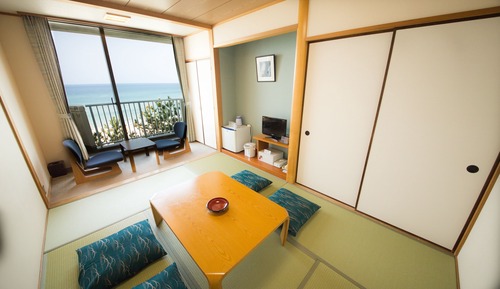 Habitación tradicional, fumadores, vistas al mar (Japanese Style for 2 with Halfboard)