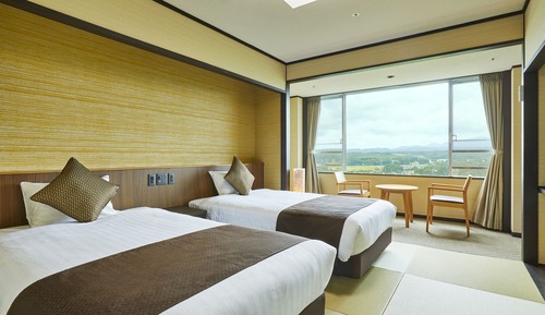 Habitación estándar con 2 camas individuales, no fumadores (Japanese-style room)