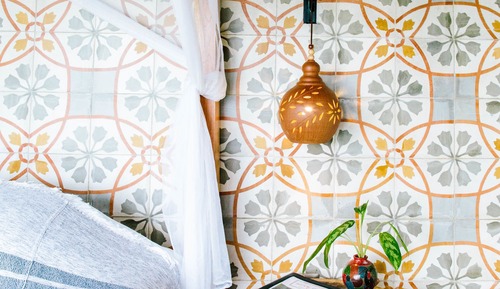 Bungalow de luna de miel, 1 cama de matrimonio grande, terraza, vistas al lago