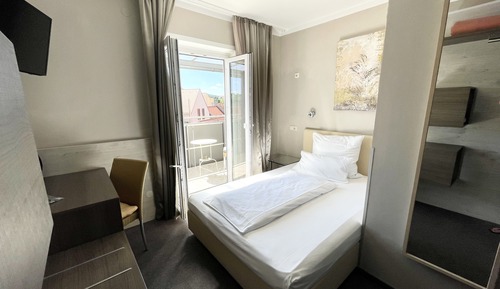 Habitación individual, balcón