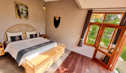 Habitación Deluxe doble, 1 cama de matrimonio grande, vistas al jardín, planta baja