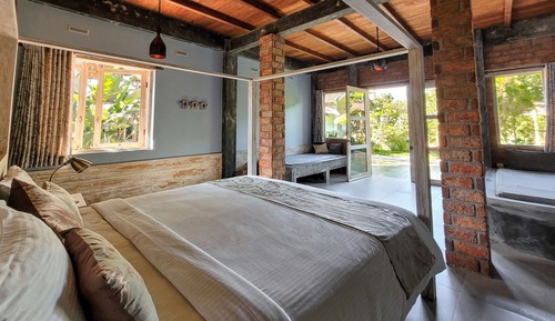 Habitación doble superior, terraza, vistas al jardín