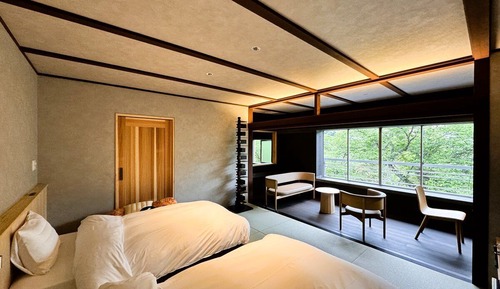 High-grade Japanese-Western room with hot spring "Kiren" -Mokuren