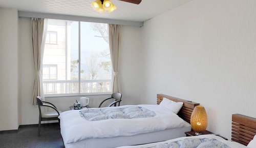 Habitación con 2 camas individuales, no fumadores, vistas al lago