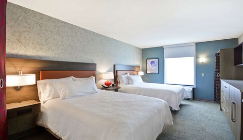 Estudio, 2 camas de matrimonio, accesible para personas con discapacidad, bañera