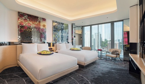 Habitación, 2 camas de matrimonio, no fumadores