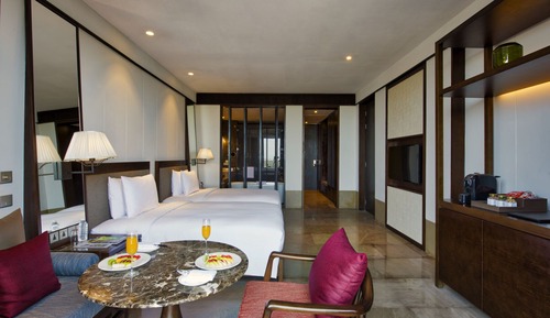 Habitación Deluxe, 2 camas de matrimonio (Garden sit out)