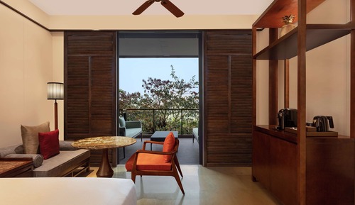 Habitación superior, 2 camas de matrimonio, balcón (Tropical View)