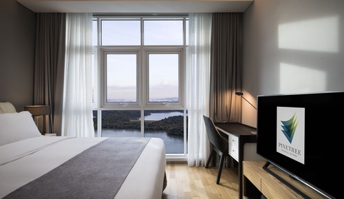 Apartamento ejecutivo, 2 habitaciones, vistas a la ciudad