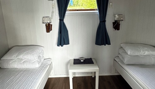 Cabaña básica, 1 habitación, baño compartido, vistas al mar