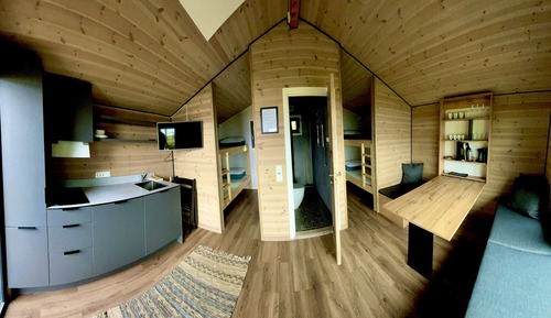 Cabaña superior, 2 habitaciones, vistas al mar