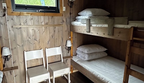 Cabaña básica, 1 habitación, baño compartido, vistas al mar