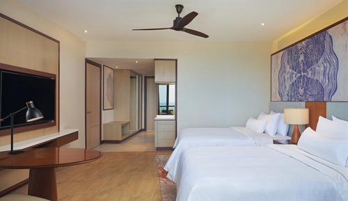 Habitación, 2 camas de matrimonio, no fumadores, vistas al jardín (Balcony)