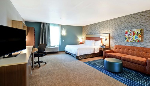 Estudio, 1 cama de matrimonio, accesible para personas con discapacidad (Roll-In Shower)