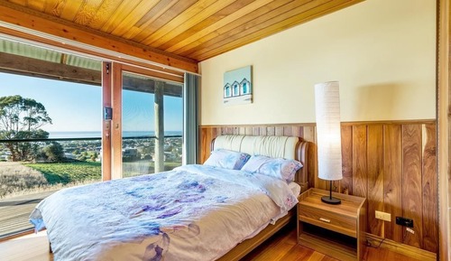 Habitación panorámica doble, 1 cama doble, vistas al mar