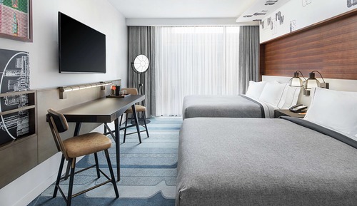 Habitación, 2 camas de matrimonio