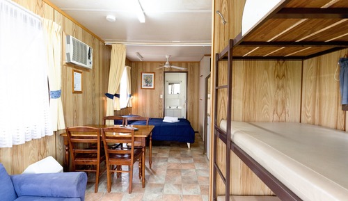 Cabaña, baño privado