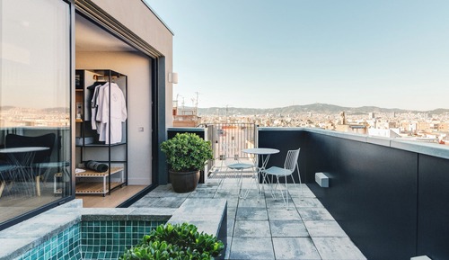 Ático Deluxe, 1 cama de matrimonio, terraza