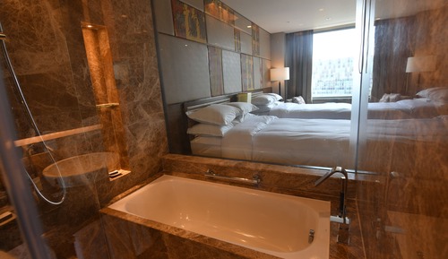 Habitación, 2 camas individuales, vistas a la piscina