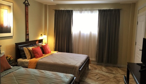 Habitación doble superior, 2 camas de matrimonio, vistas a la montaña (Queen Family)