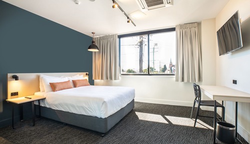 Estudio, 1 cama de matrimonio