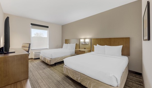 Habitación estándar, 2 camas de matrimonio, accesible para personas con discapacidad