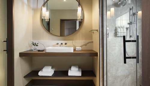 Habitación, 2 camas de matrimonio, vistas a la montaña