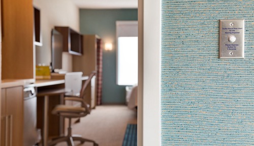 Estudio, 2 camas de matrimonio, accesible para personas con discapacidad (Hearing)