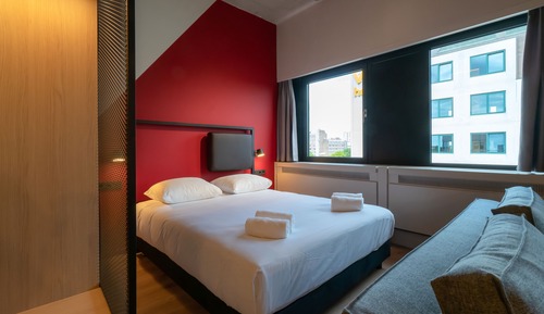 Suite estudio Deluxe, 1 cama doble, vistas a la ciudad