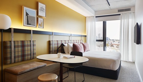 Estudio, 1 cama de matrimonio grande