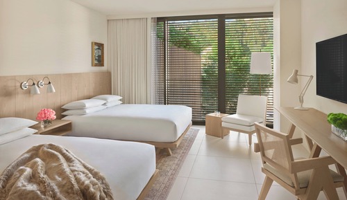 Habitación Deluxe, 2 camas de matrimonio, no fumadores, terraza (Mobility Accessible, Tub)