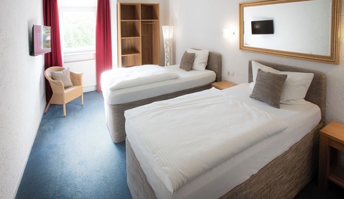 Habitación con 2 camas individuales