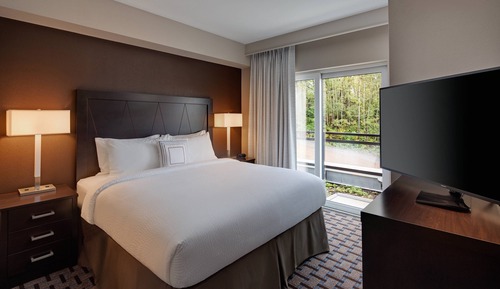 Estudio, 1 cama de matrimonio grande con sofá cama, balcón