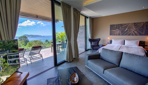 Estudio Deluxe, vistas al mar
