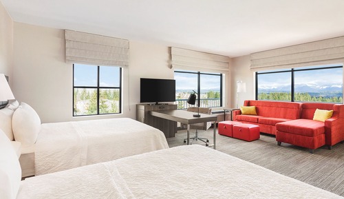 Suite estudio, 2 camas de matrimonio