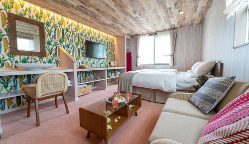 Habitación con 2 camas individuales, varias camas (Tropical)