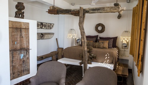 Suite de lujo, 1 cama de matrimonio grande, no fumadores, vistas parciales al mar