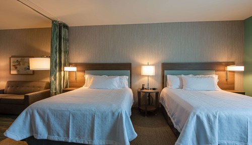 Estudio, 2 camas de matrimonio, accesible para personas con discapacidad, bañera