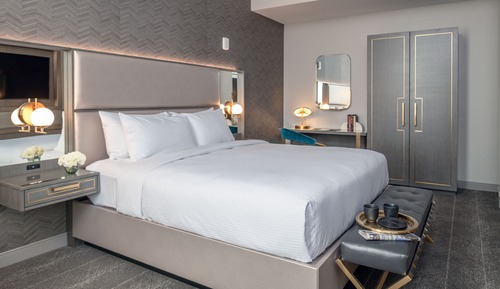 Habitación, 1 cama de matrimonio grande, accesible para personas con discapacidad, bañera