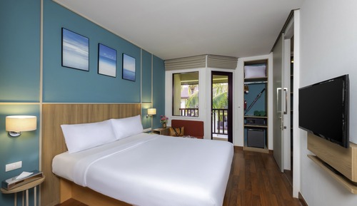 Habitación estándar, 1 cama de matrimonio, vistas al mar