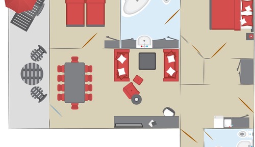 Suite Deluxe, 2 habitaciones, 2 baños, vistas a la montaña