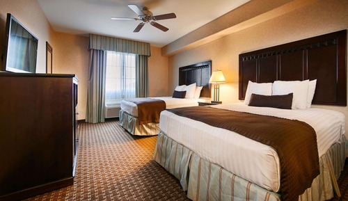 Habitación estándar, 2 camas de matrimonio, accesible para personas con discapacidad, no fumadores