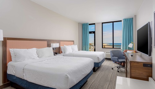 Habitación, 2 camas de matrimonio, balcón