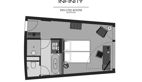 Habitación Deluxe, bañera