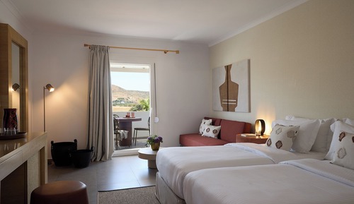 Habitación triple Deluxe, balcón, vistas al mar