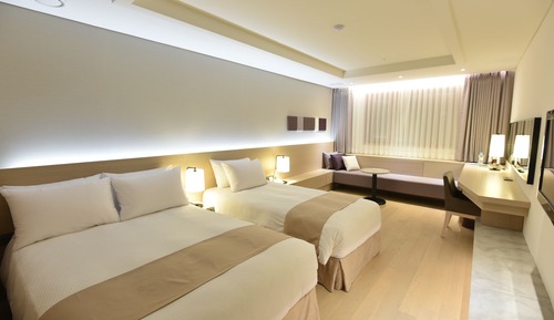 Habitación Deluxe con 2 camas individuales (1 Double Bed + 1 Single Bed)