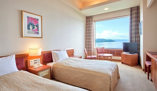 Habitación con 2 camas individuales, no fumadores, vistas al lago