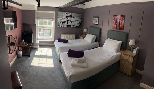 Habitación Deluxe con 2 camas individuales, baño privado